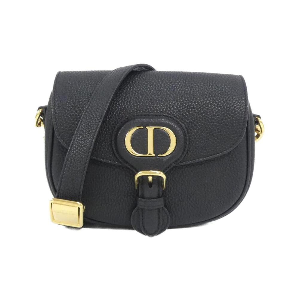 Christian Dior Bobby Leather Shoulder Bag Black